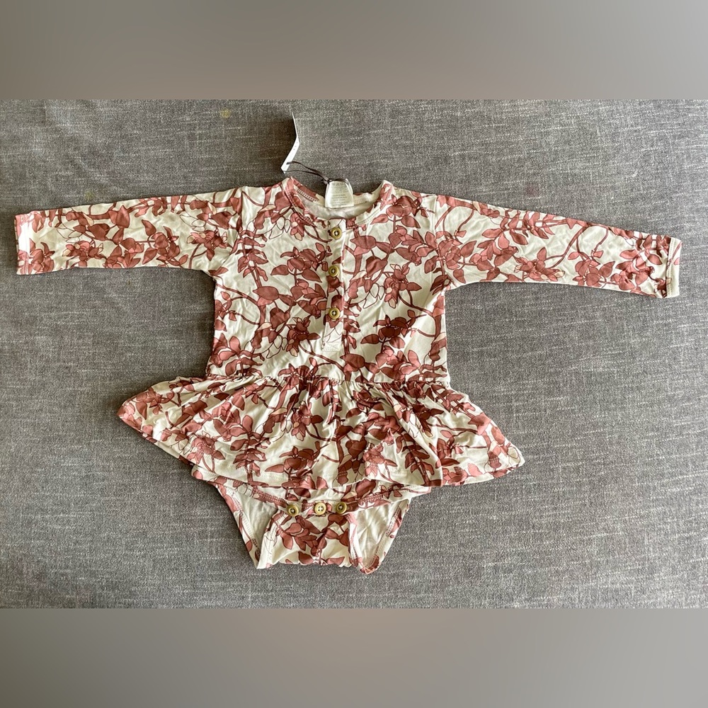 Kate Quinn 18-24M Skirted Bodysuit in Autumn Leaf NWT
